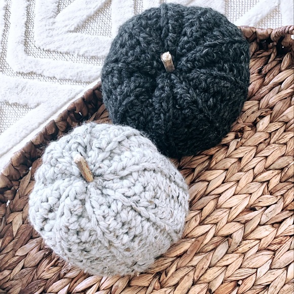 Handmade Crochet Pumpkins - Picture 1 of 2